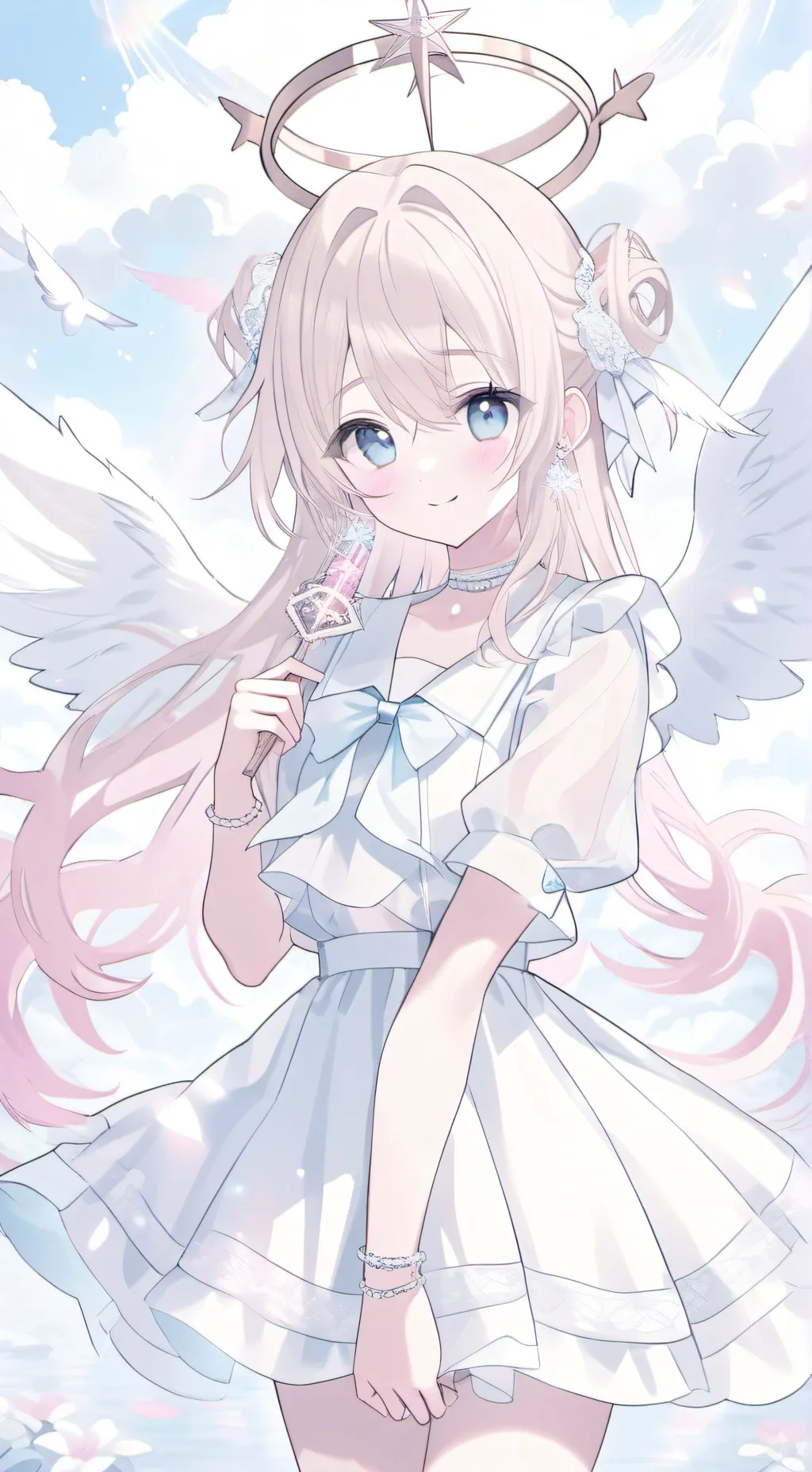 ai character: hybird school background