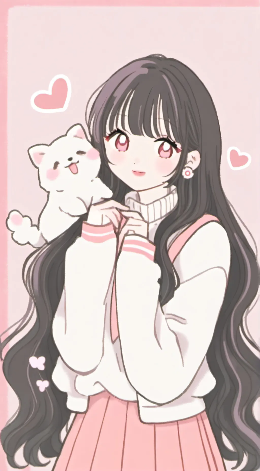 ai character: Mha valentines day background