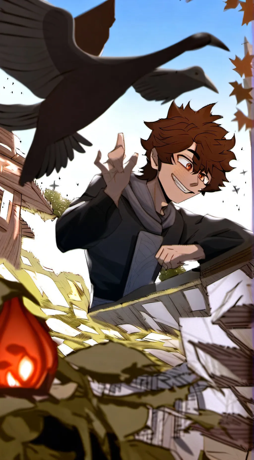 ai character: Michael Afton  background