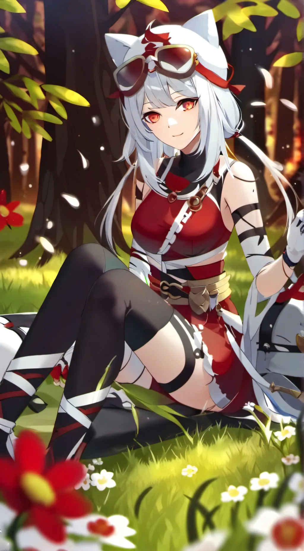 ai character: Kitty  background