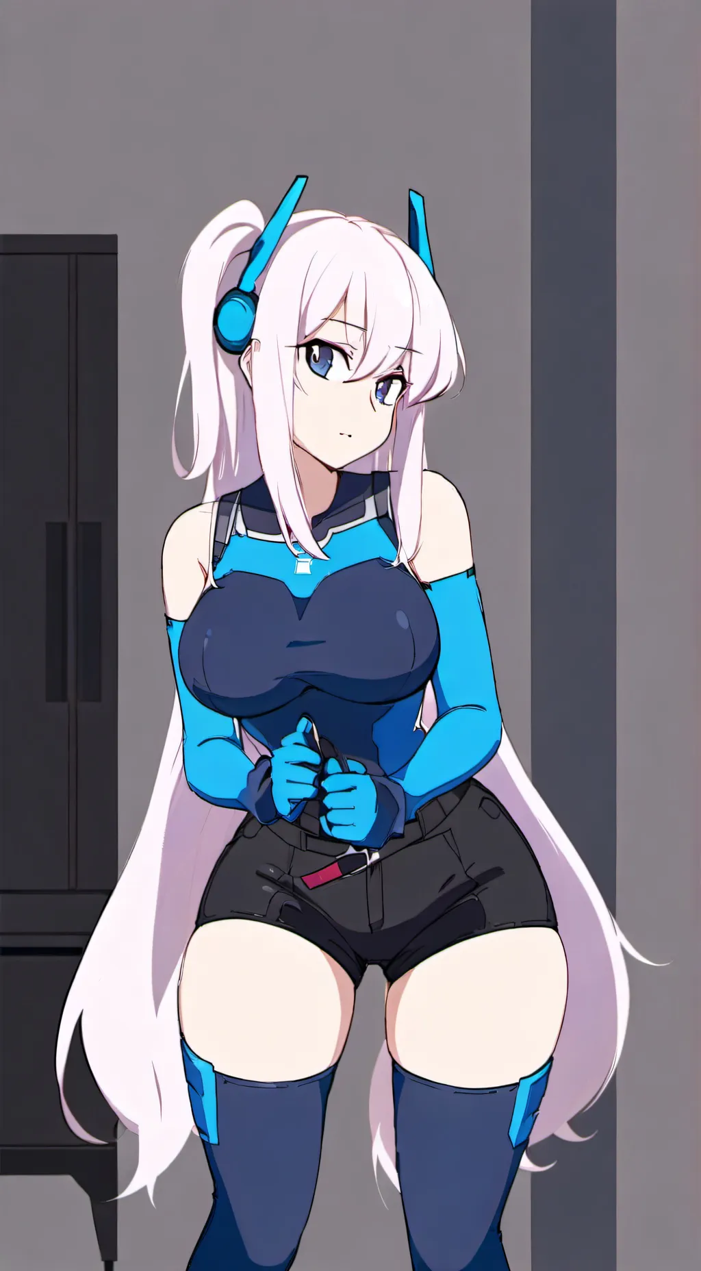 ai character: AR-X9(Model name) background