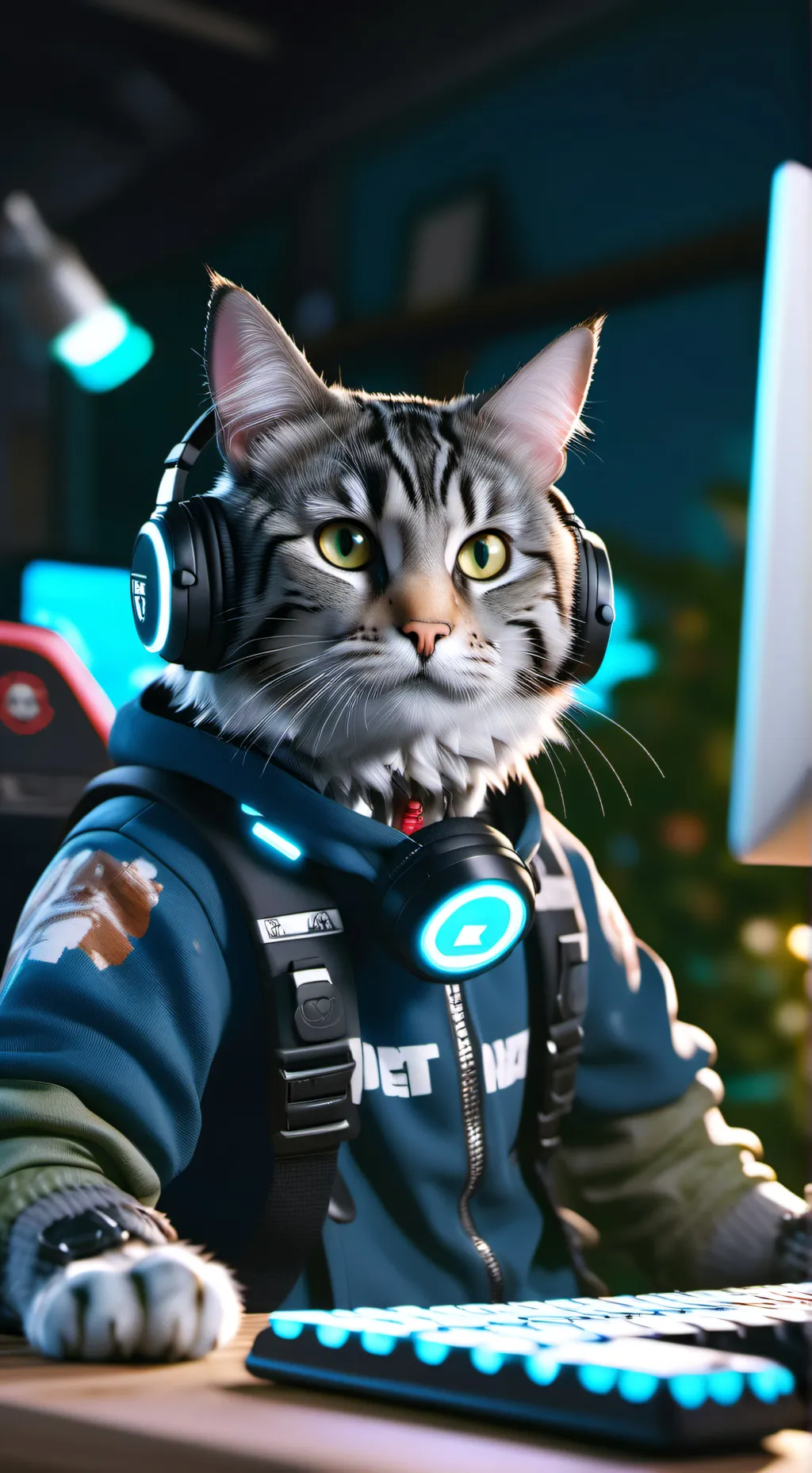 ai character: Pixel background