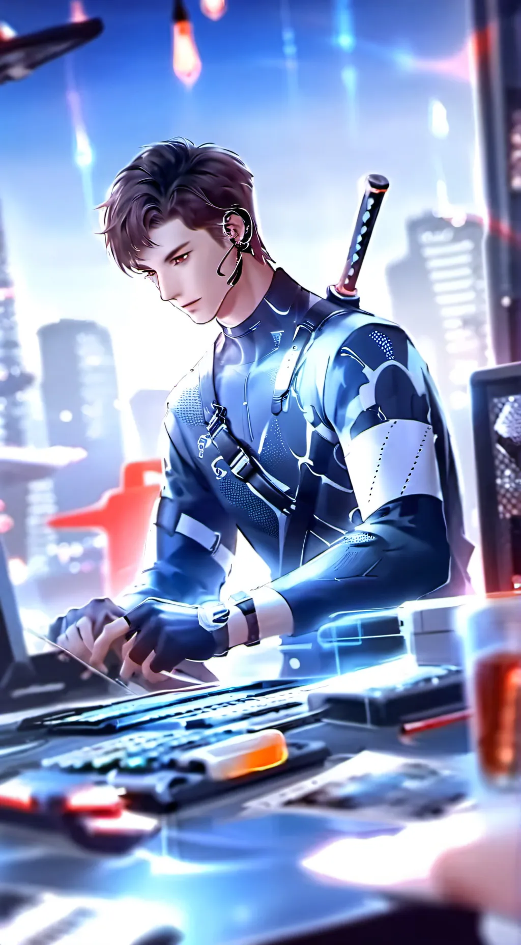 ai character: makenith background