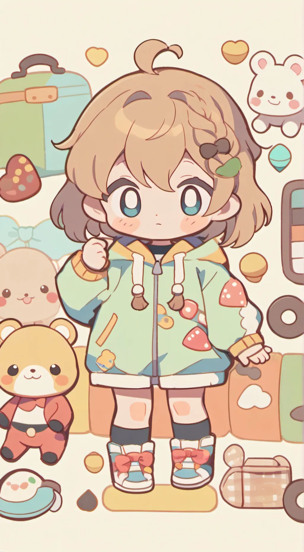 ai character: dia de juegos ✨✨ background