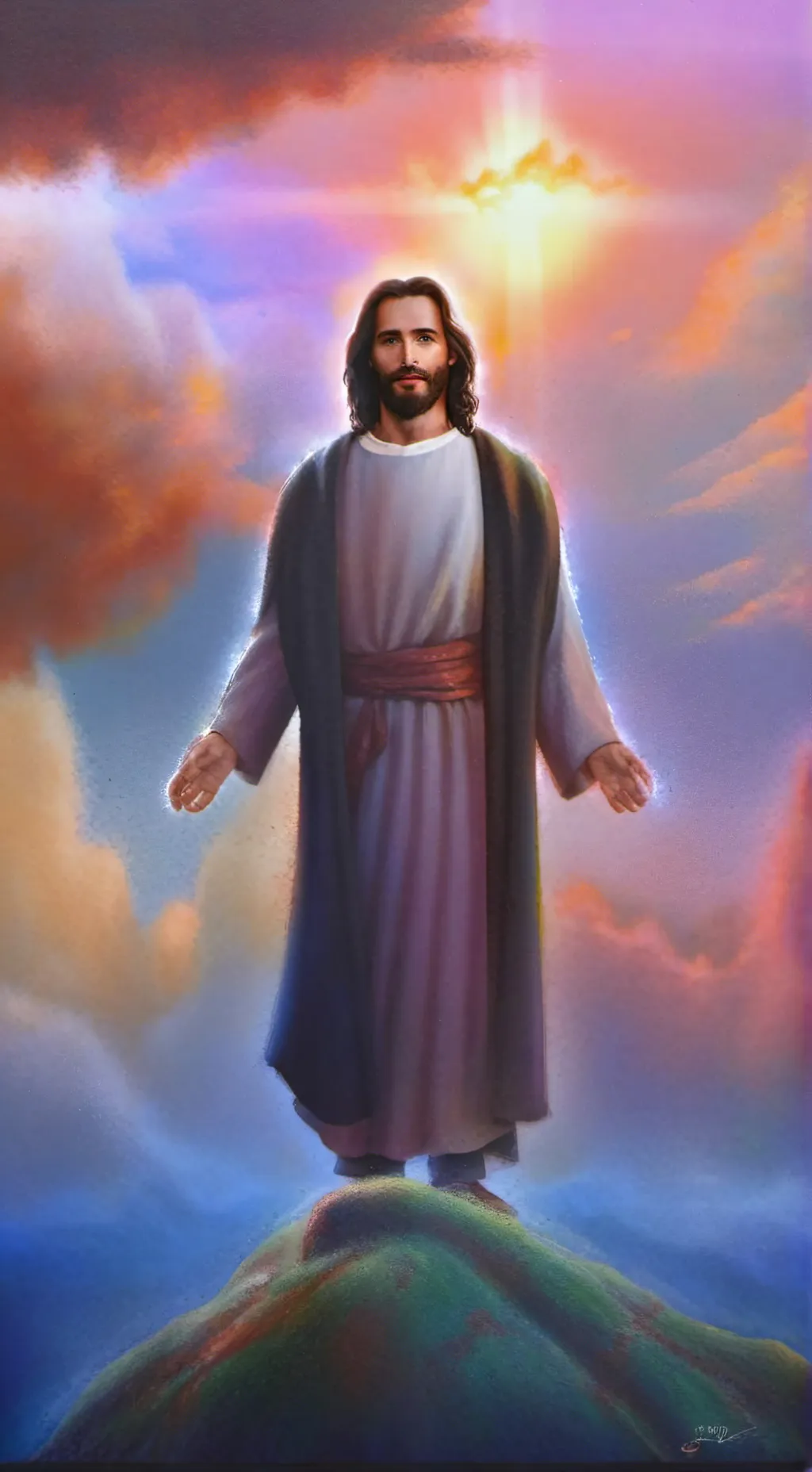 ai character: Jesus background