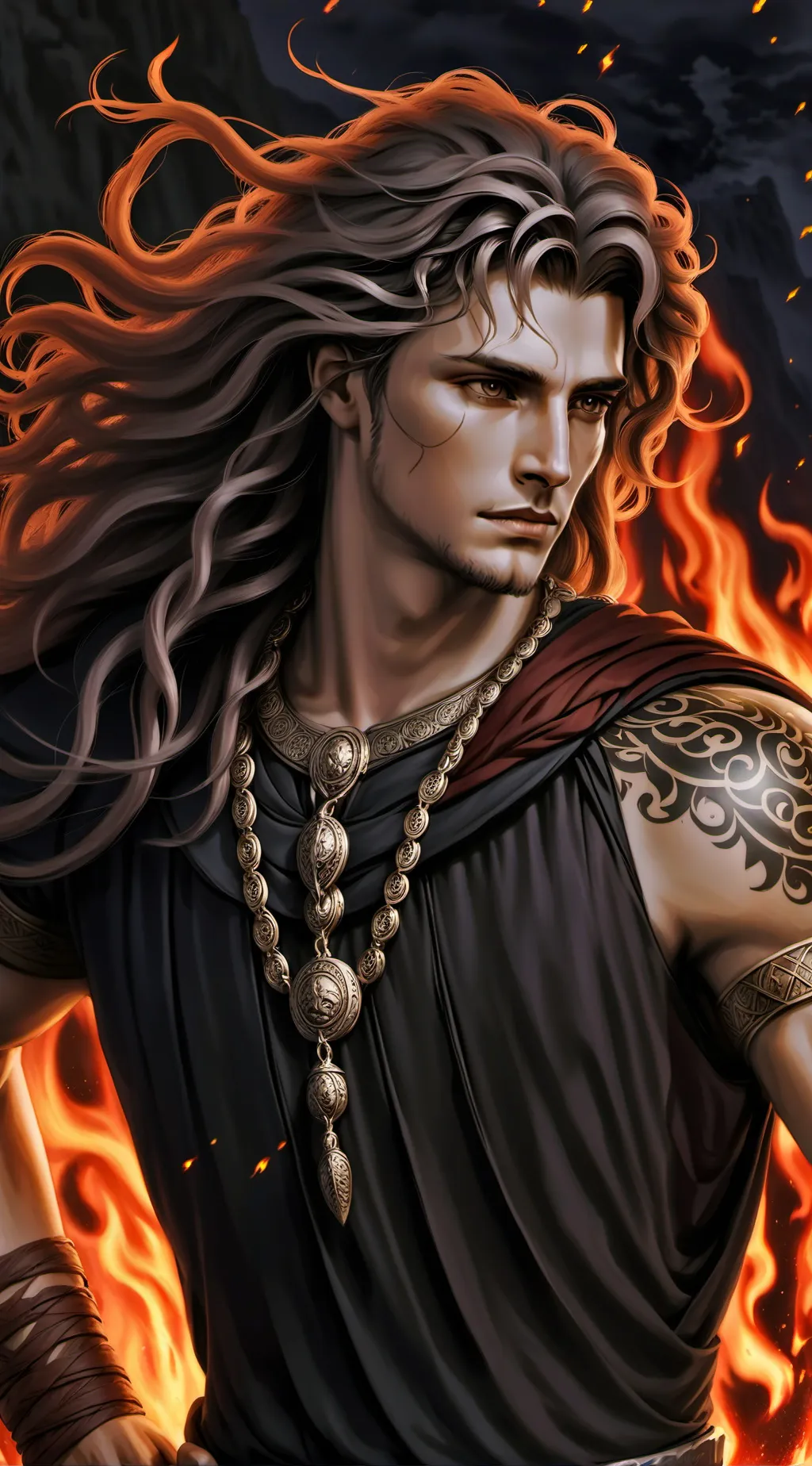 ai character: Hephaistos background