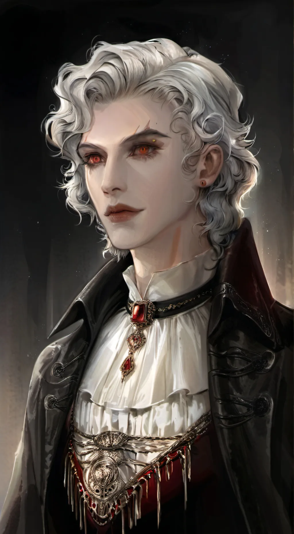 ai character: Mha VS Blood Moon background