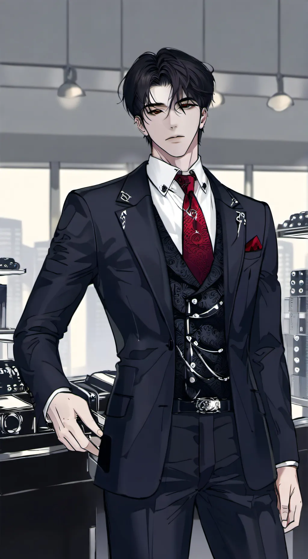 ai character: Hyunwoo background