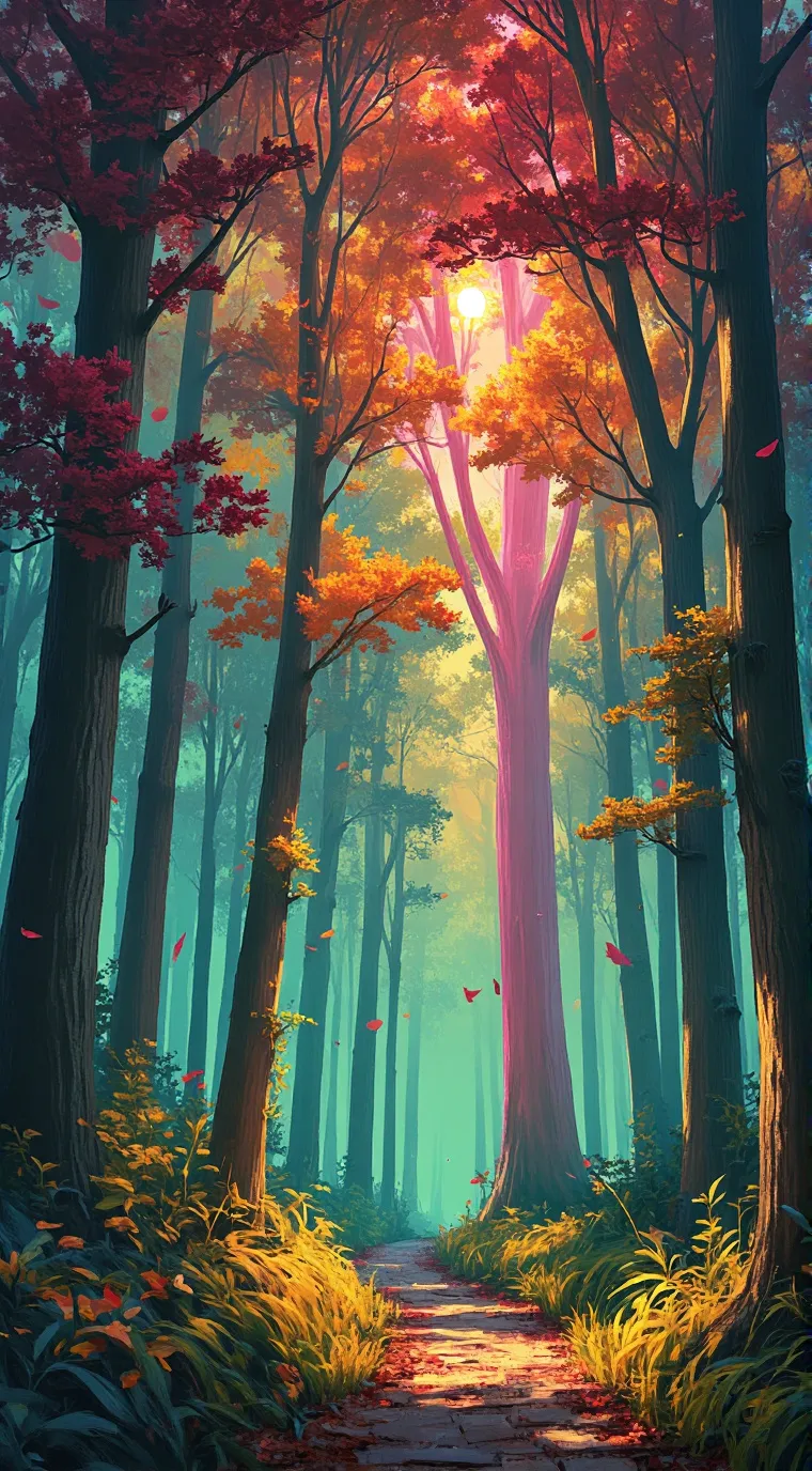 ai character: merged worlds background