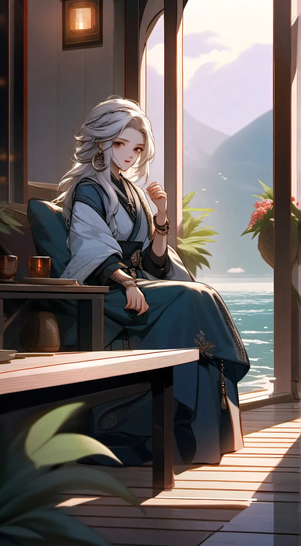 ai character: Mort de deku background