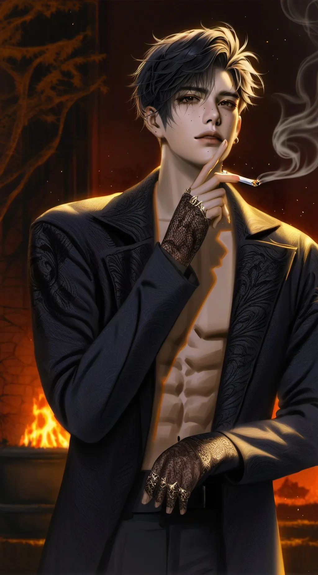 ai character: kye  background