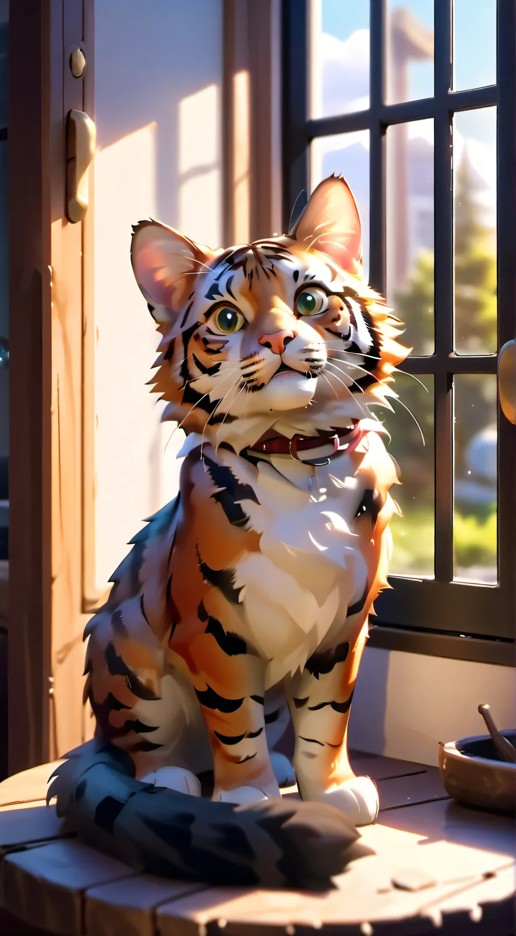 ai character: Meow background