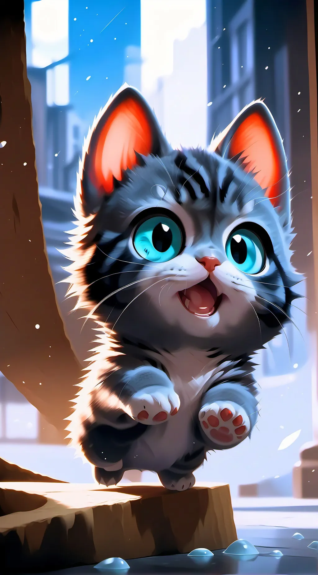 ai character: gato feo background