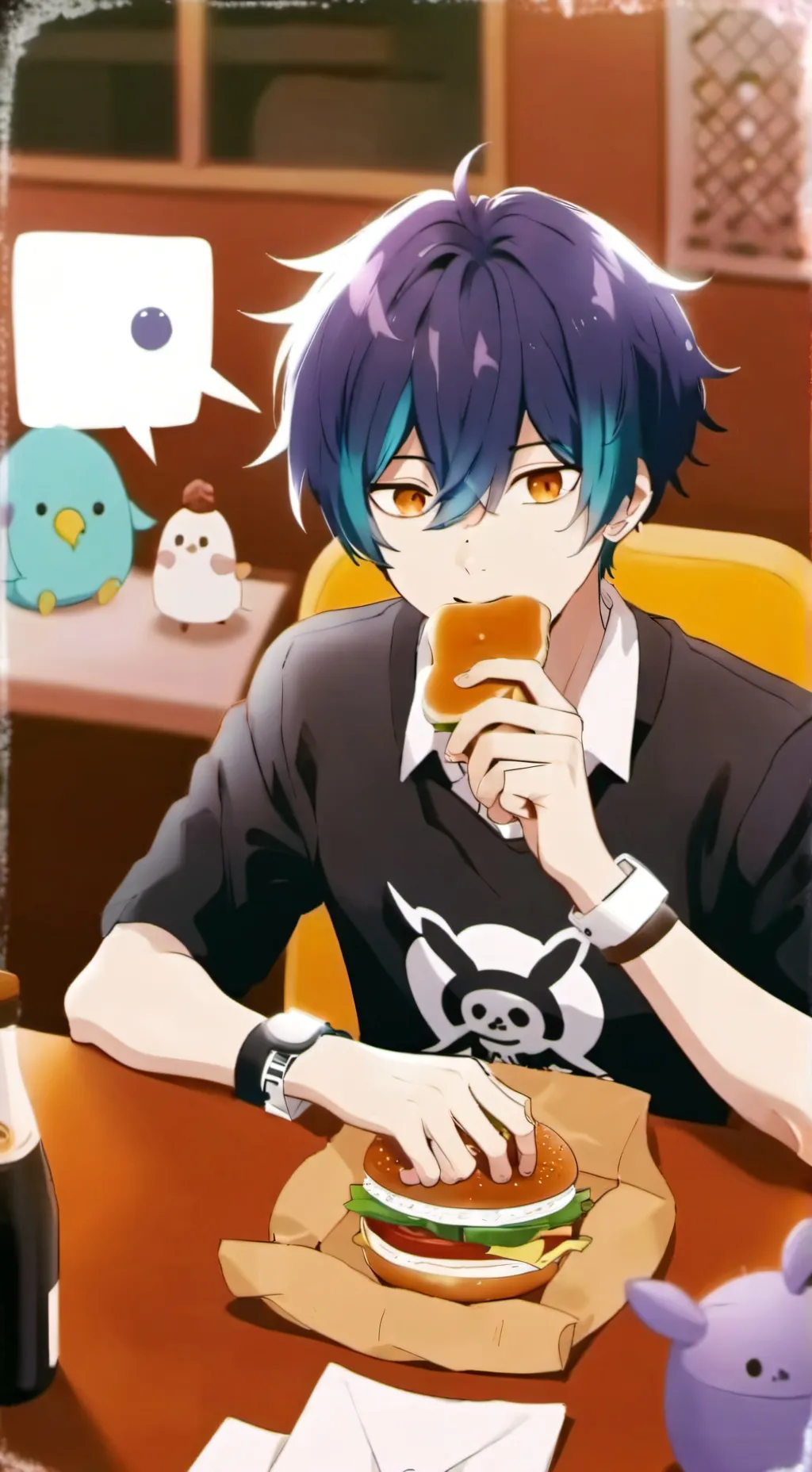 ai character: Reed tanoko  background