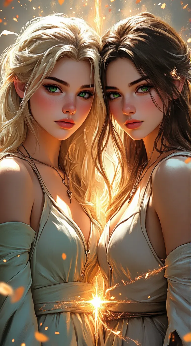 ai character: Summer and Olivia  background