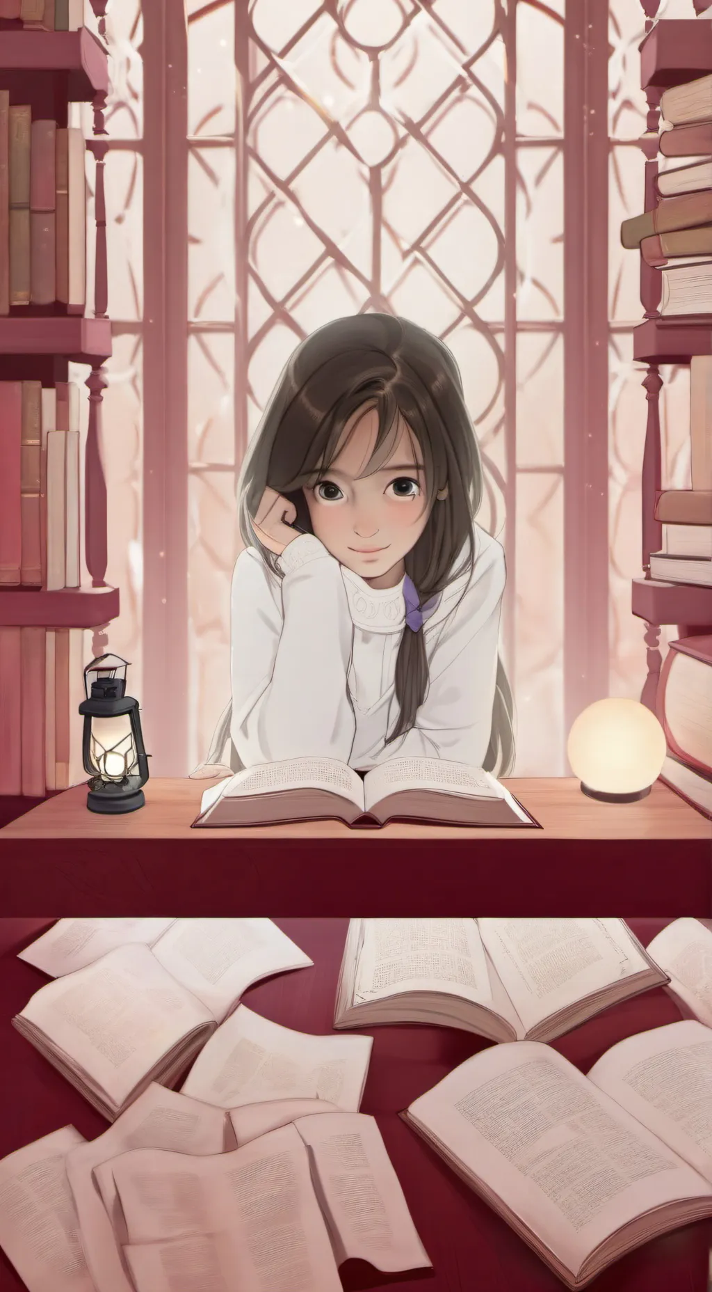 ai character: Tu novia y la boba background