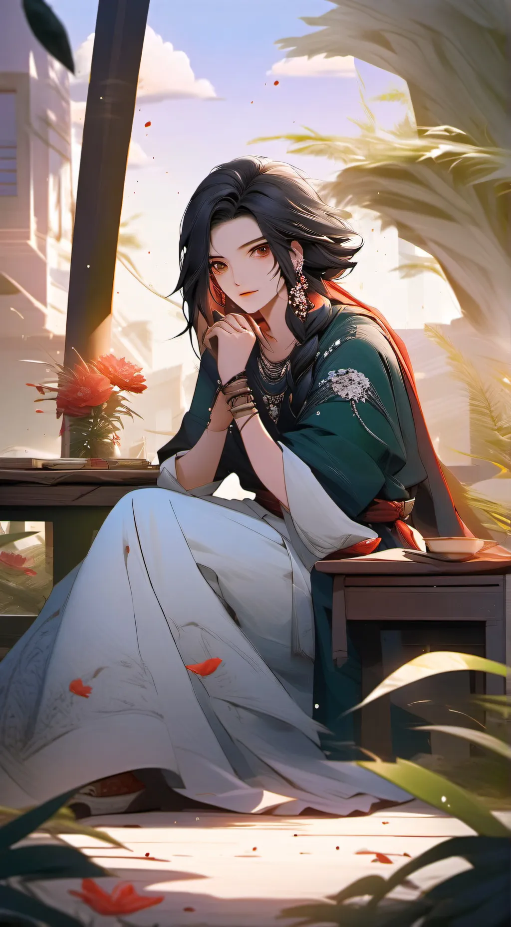 ai character: HH finds you background