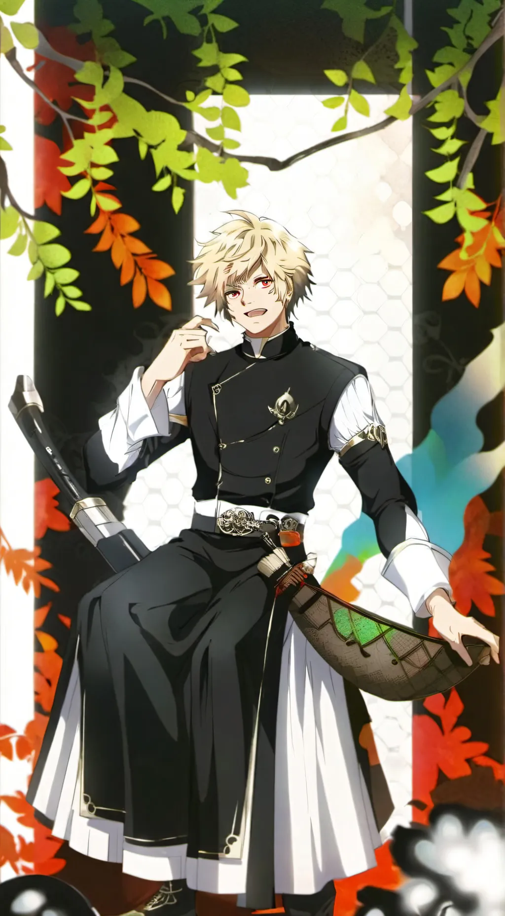 ai character: Bakugo ☠️ background