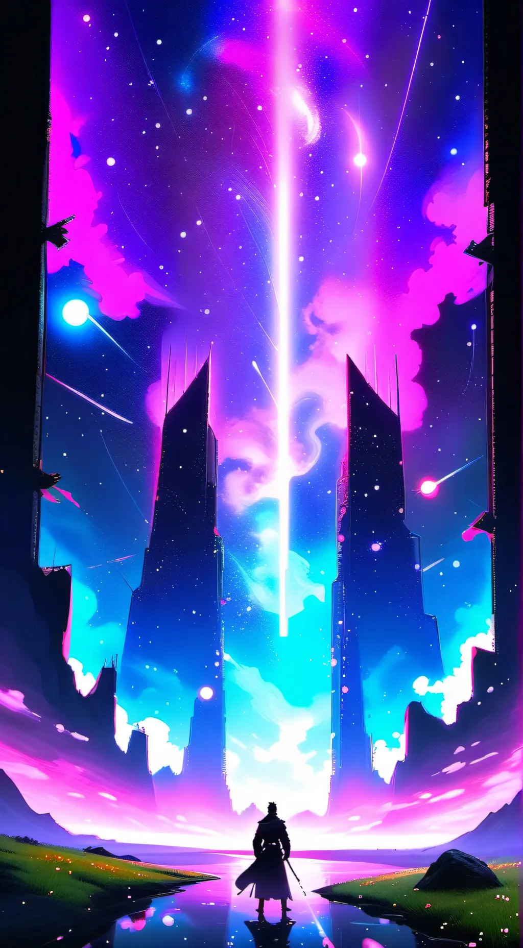 ai character: Sprout and cosmo background