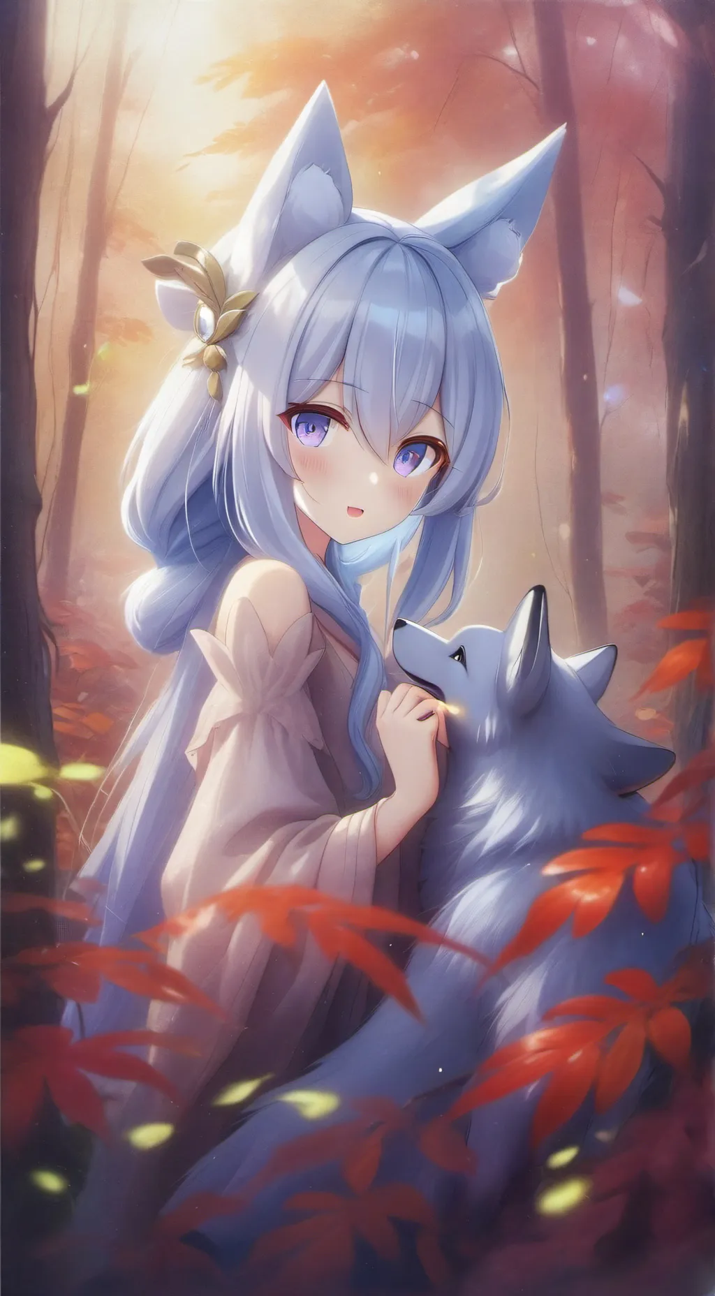 ai character: foxy background