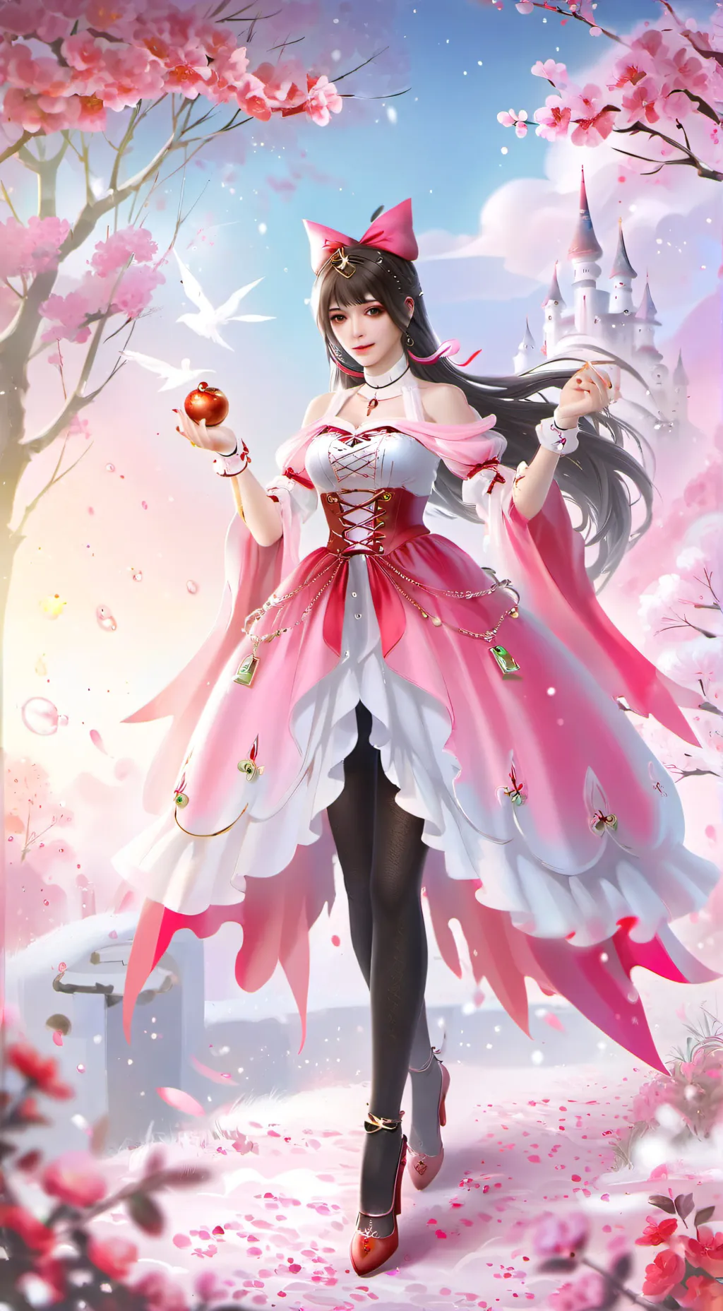 ai character: Princess Kurumi  background