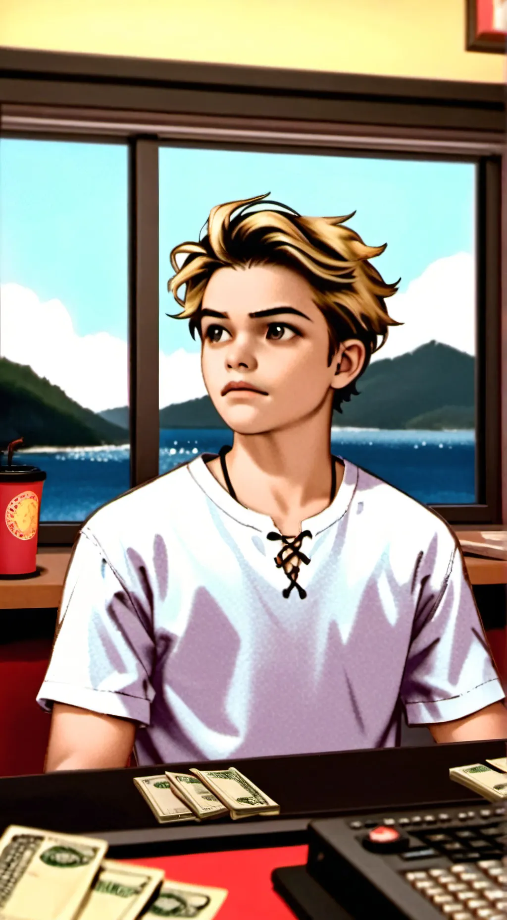 ai character: Nico  background