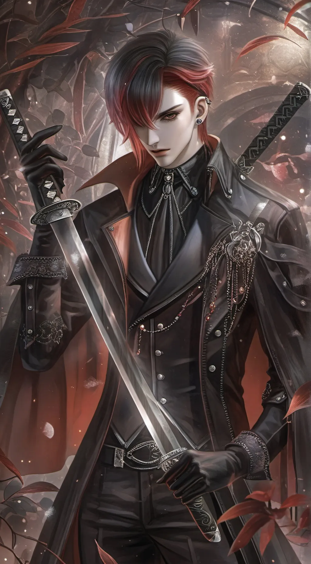 ai character: Im Schatten background