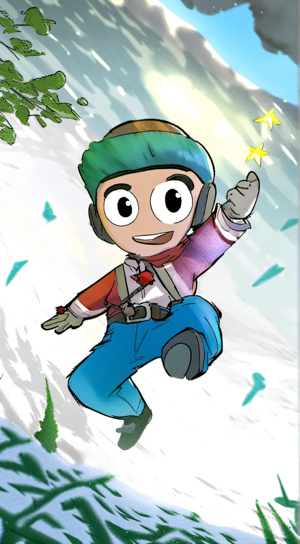 ai character: Astro and dandy background