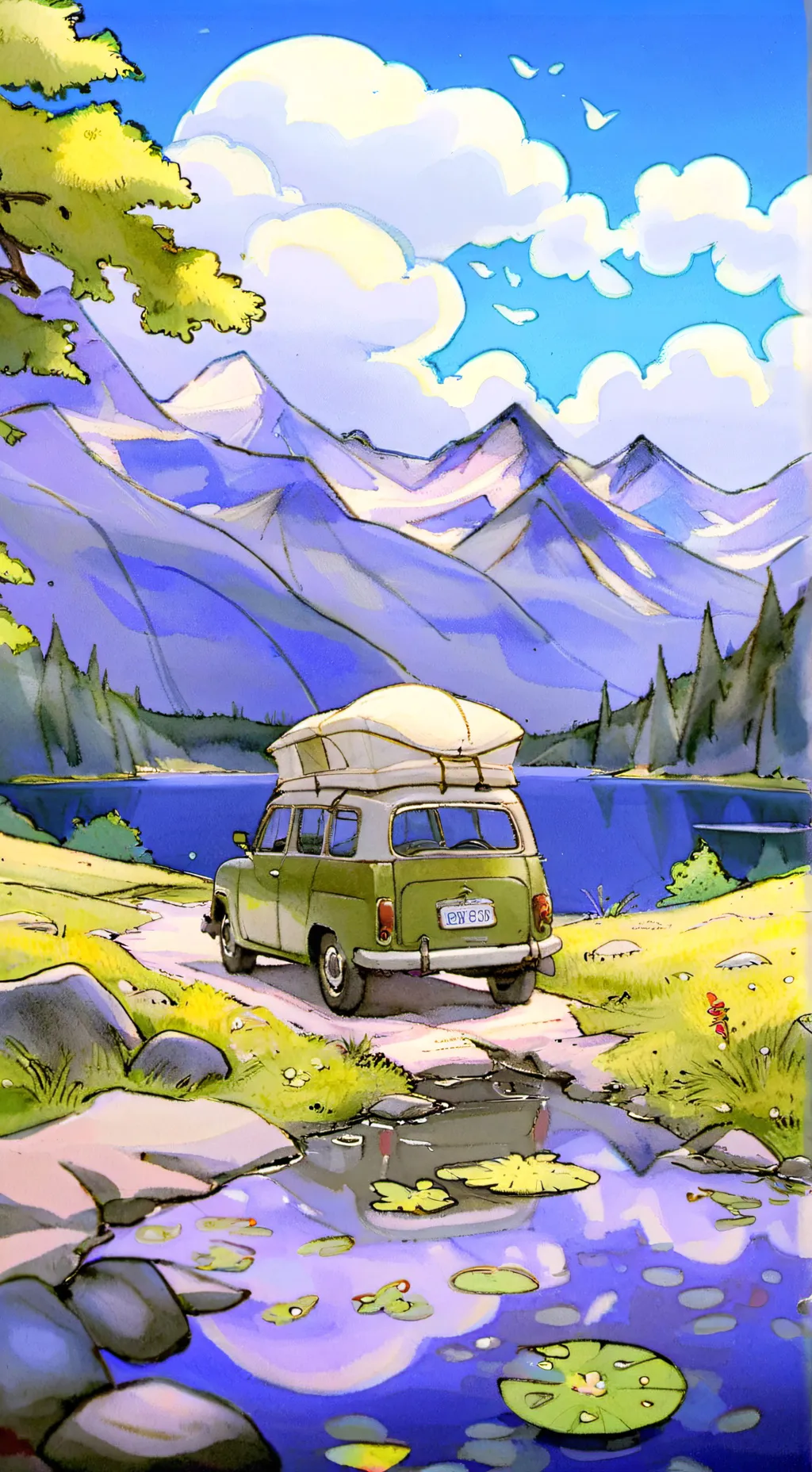 ai character: Amphibia (return) background