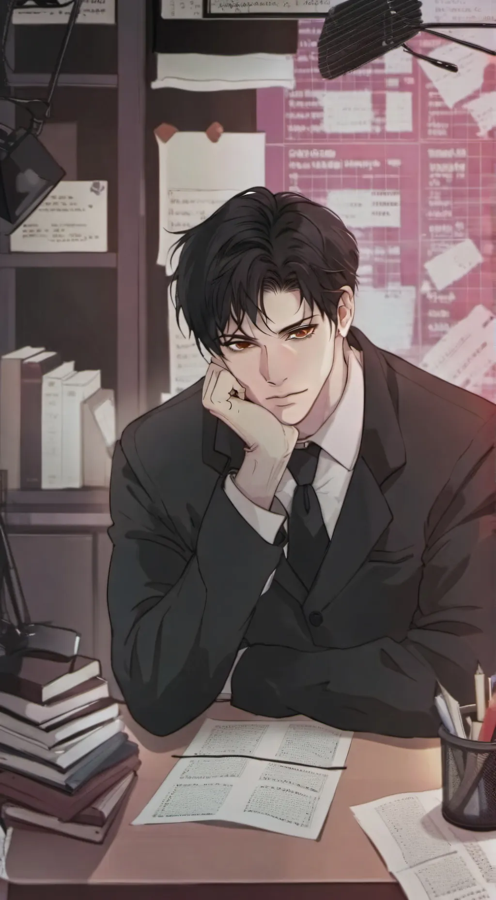 ai character: Oval background