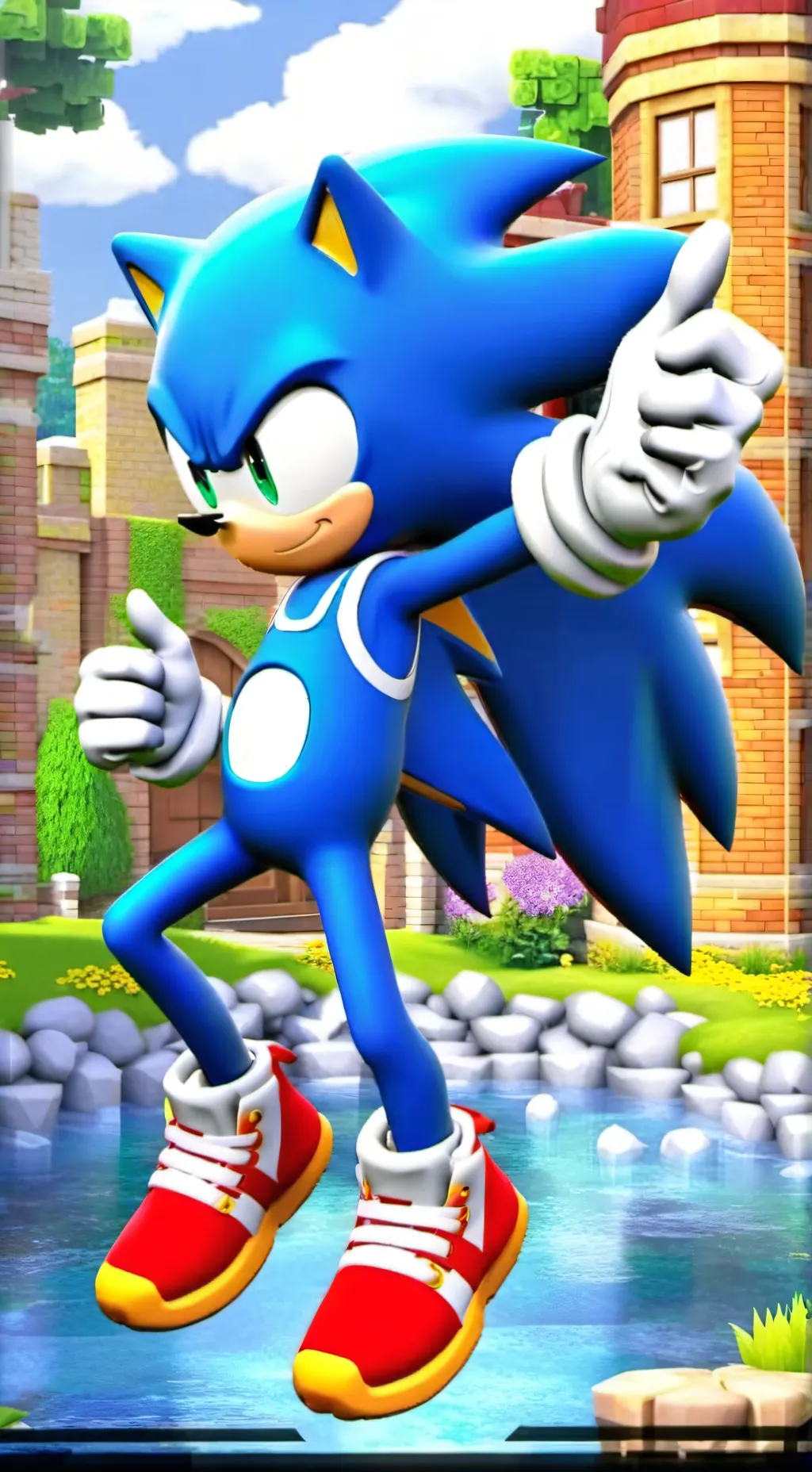 ai character: Sonic world 22 background