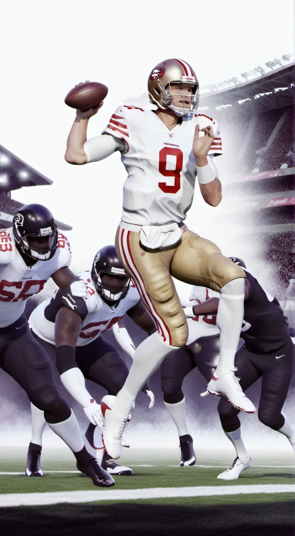 ai character: brock Purdy  background