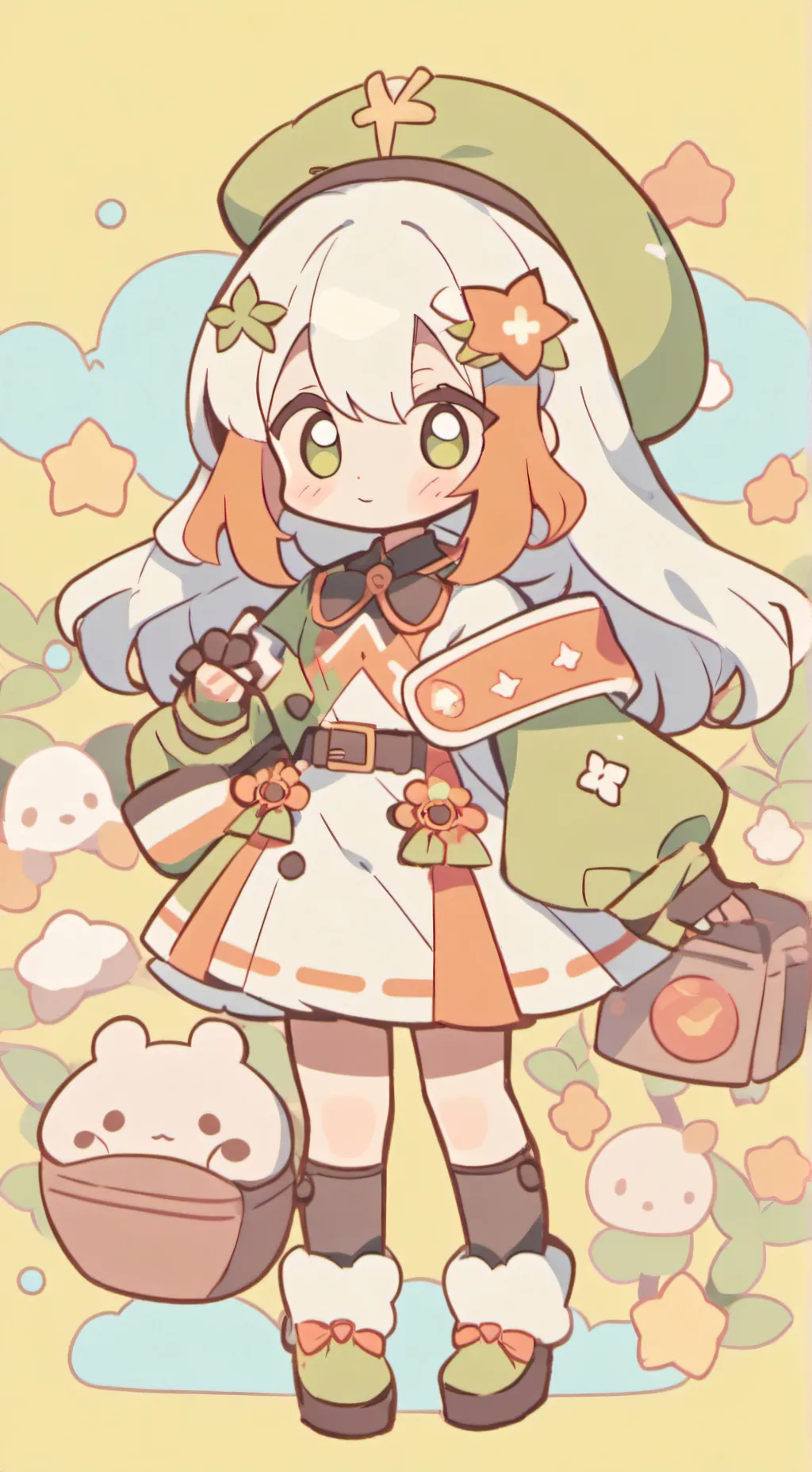 ai character: Moon background