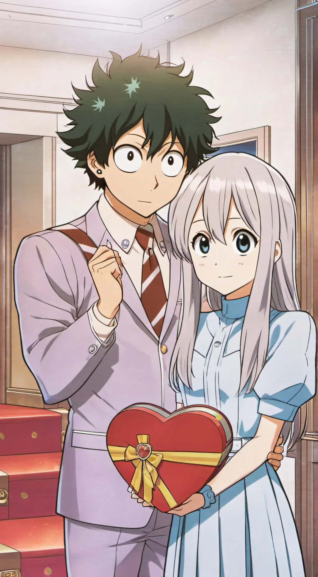 ai character: Mha san Valentin  background