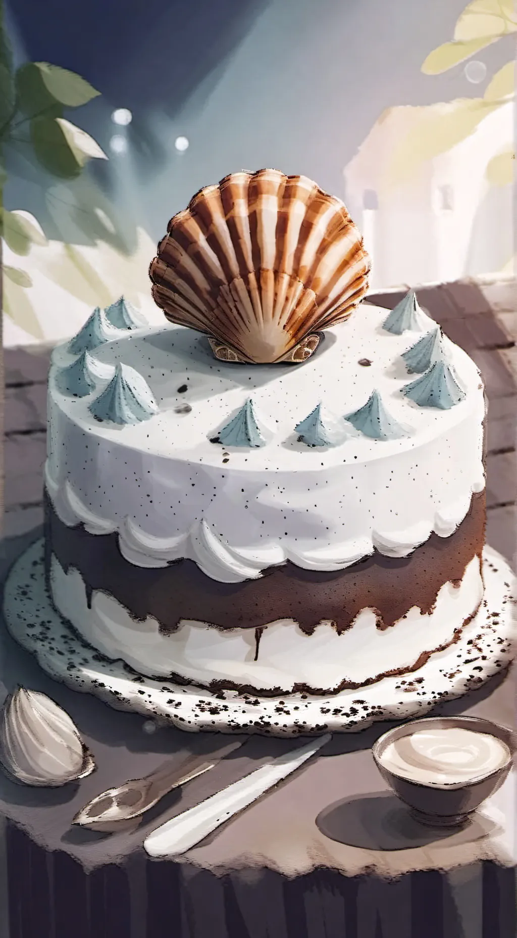 ai character: fossilcake!! background