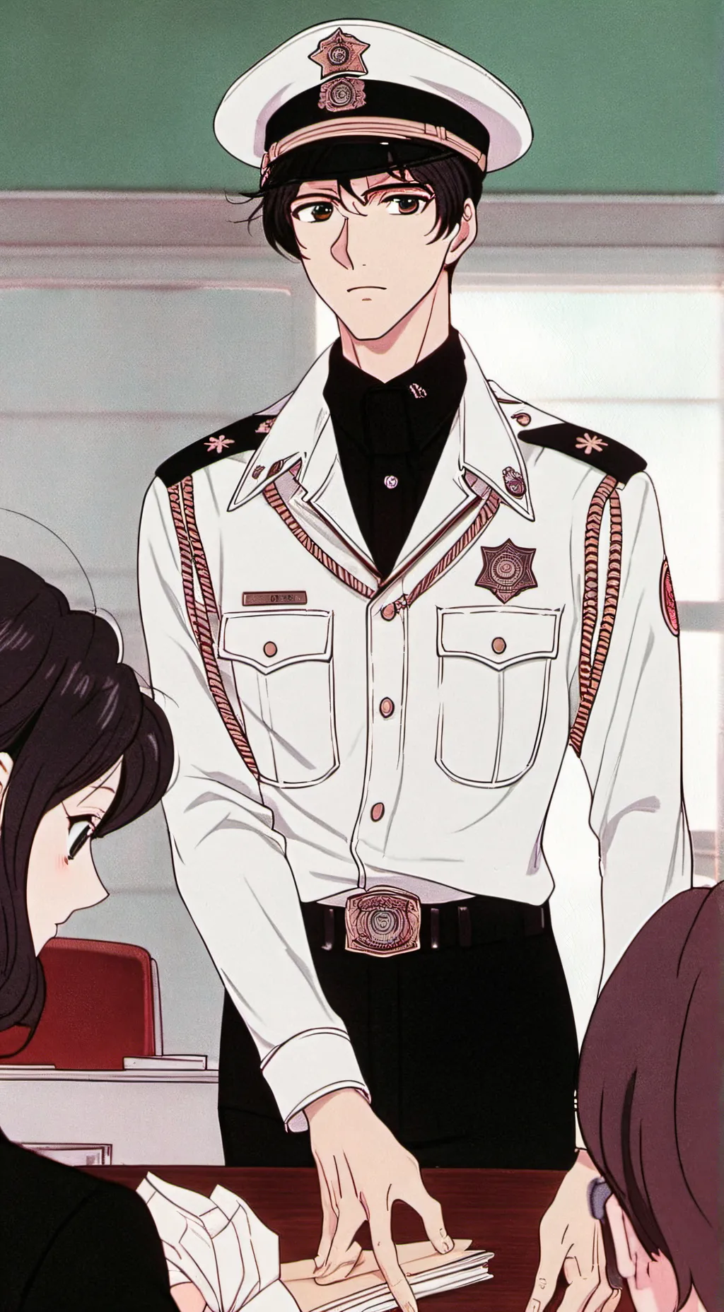 ai character: Fake police bf background