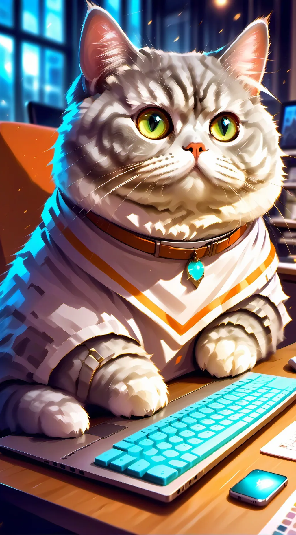 ai character: Chillax background