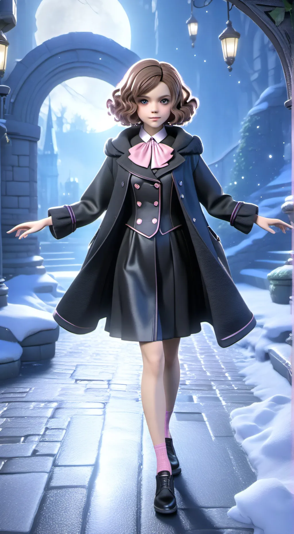 ai character: The dark lady  background