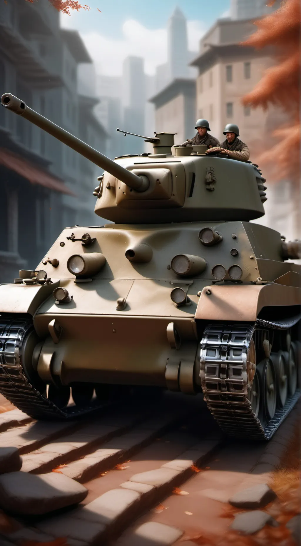 ai character: DW tank battle background