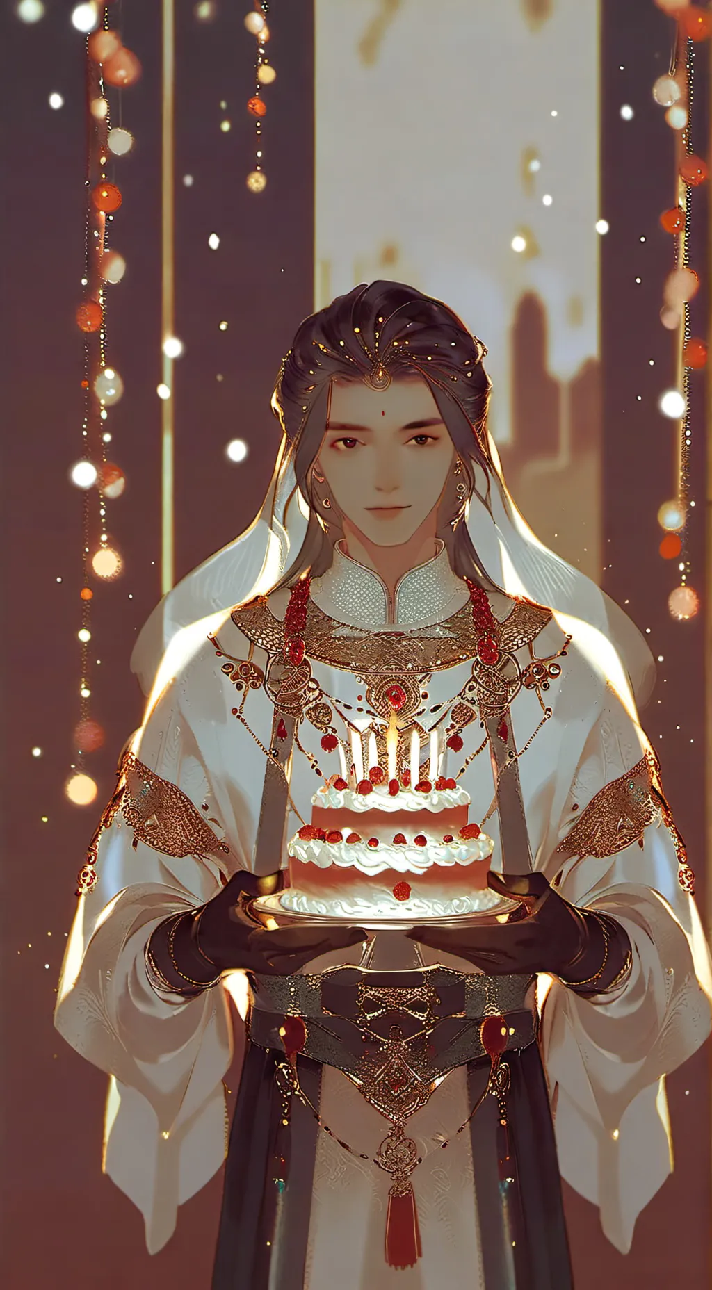 ai character: my b-day 🥳❤️‍🔥 background