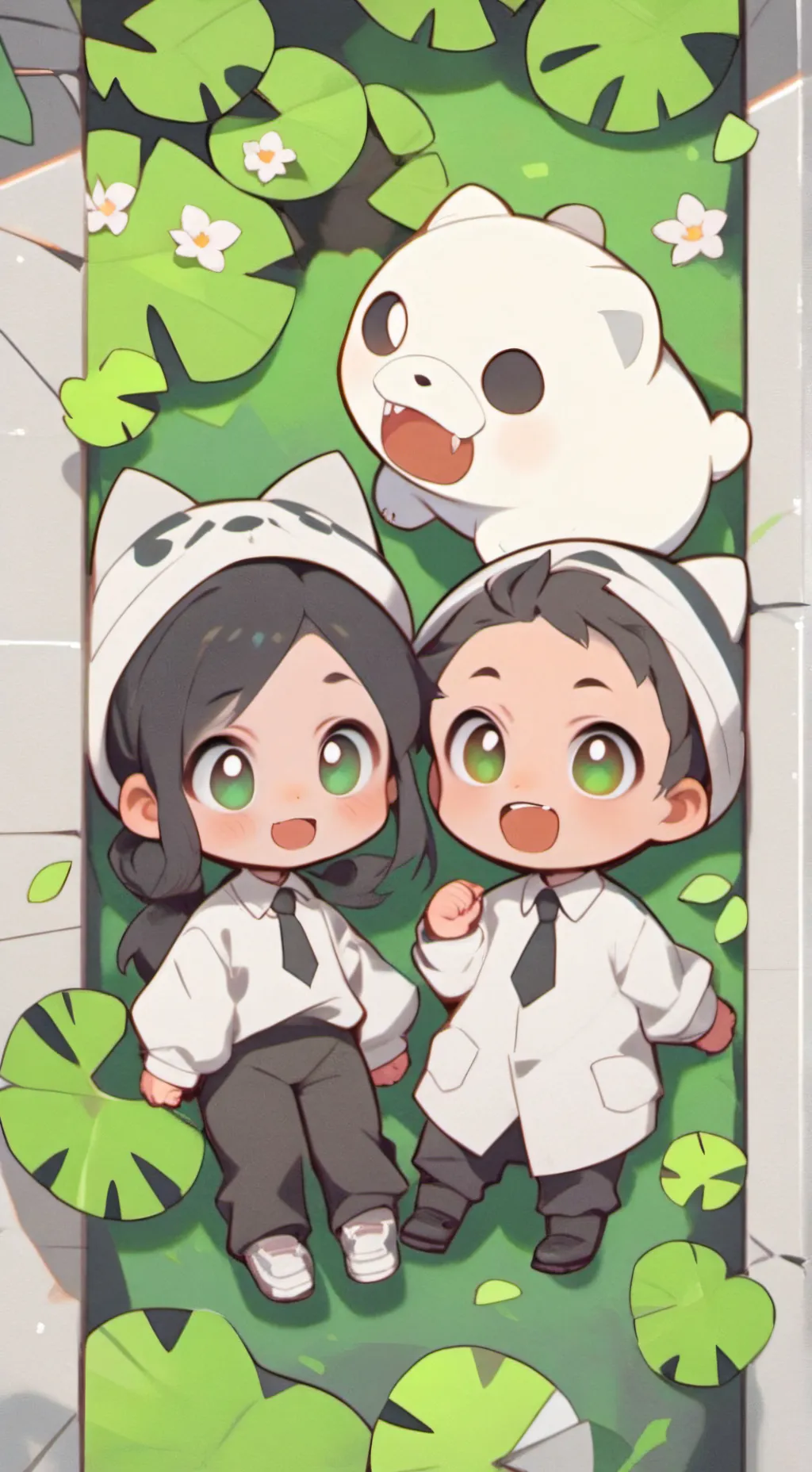 ai character: maria and Matthew! background