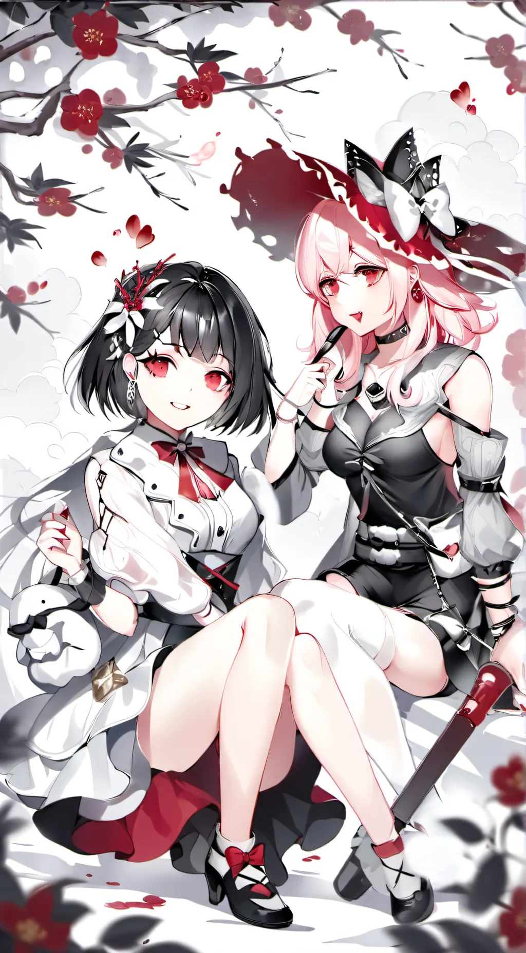 ai character: Sasha and Stacy background