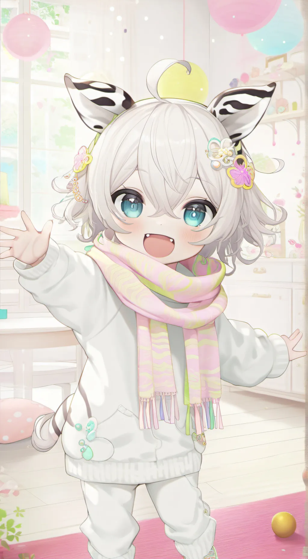 ai character: Zebunino the Zebra background