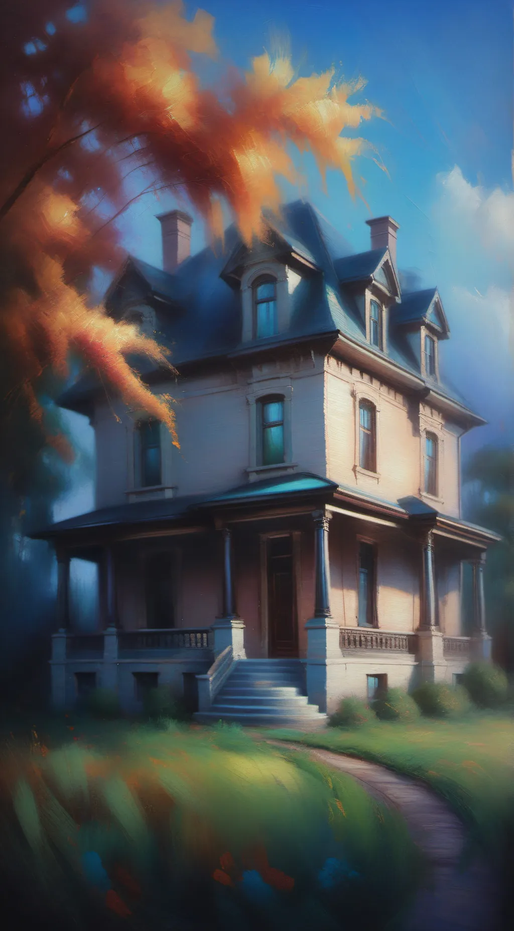 ai character: Big family  background