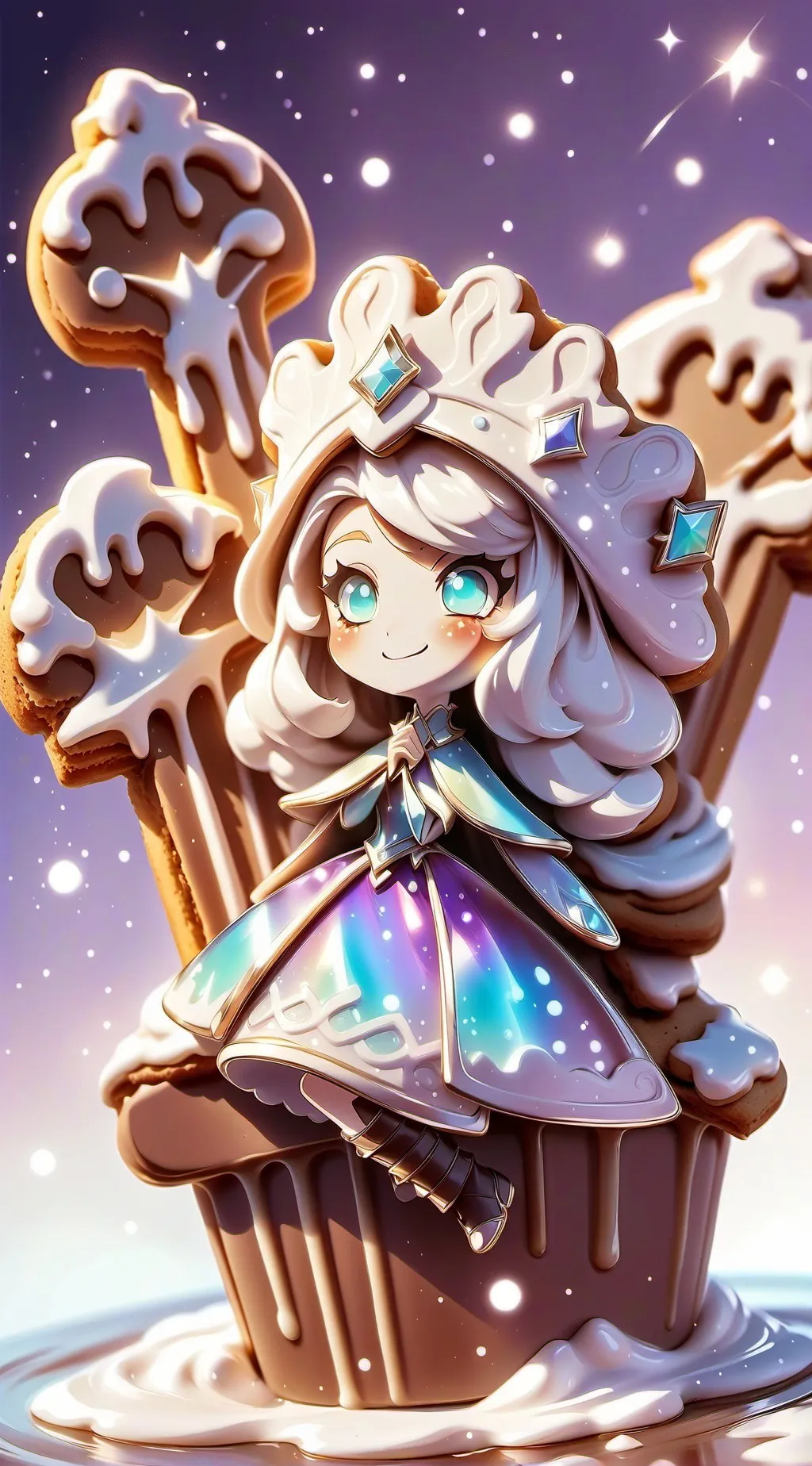 ai character: Crk smoothie shop background