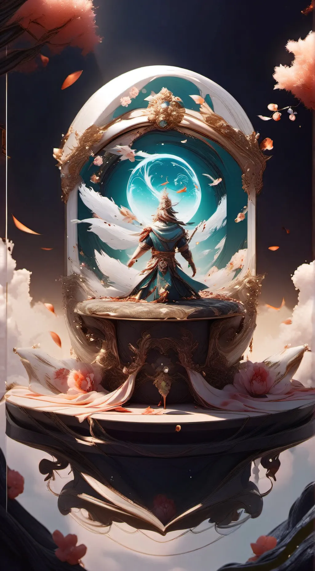 ai character: The beginning  background