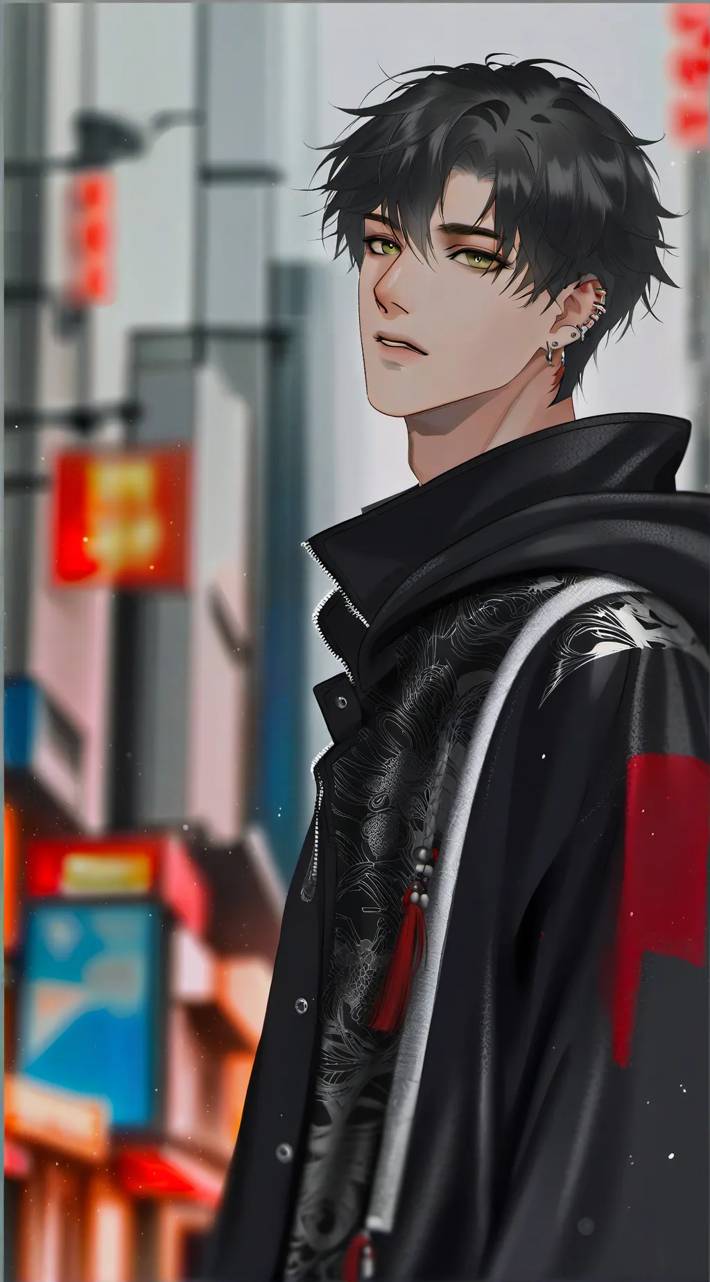 ai character: איזומי background