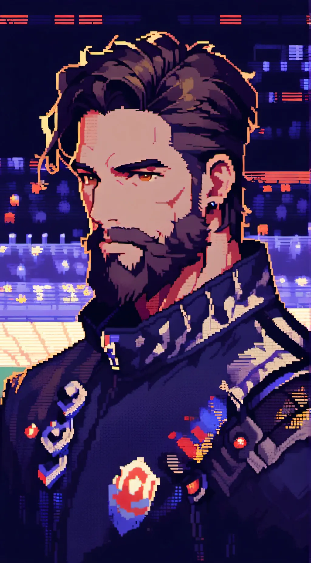 ai character: William Kennedy  background