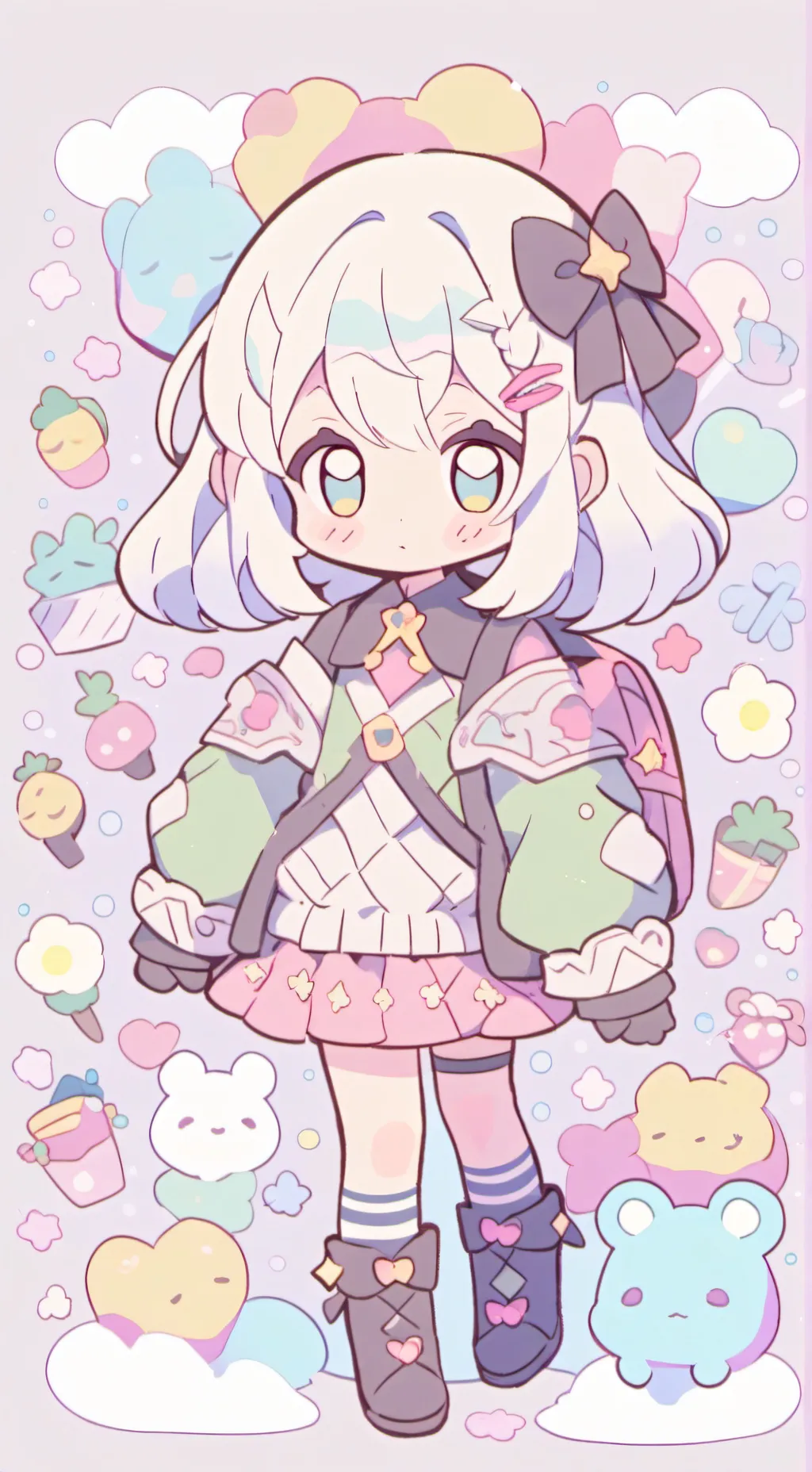 ai character: Awita x Jadred 🧡💙 background