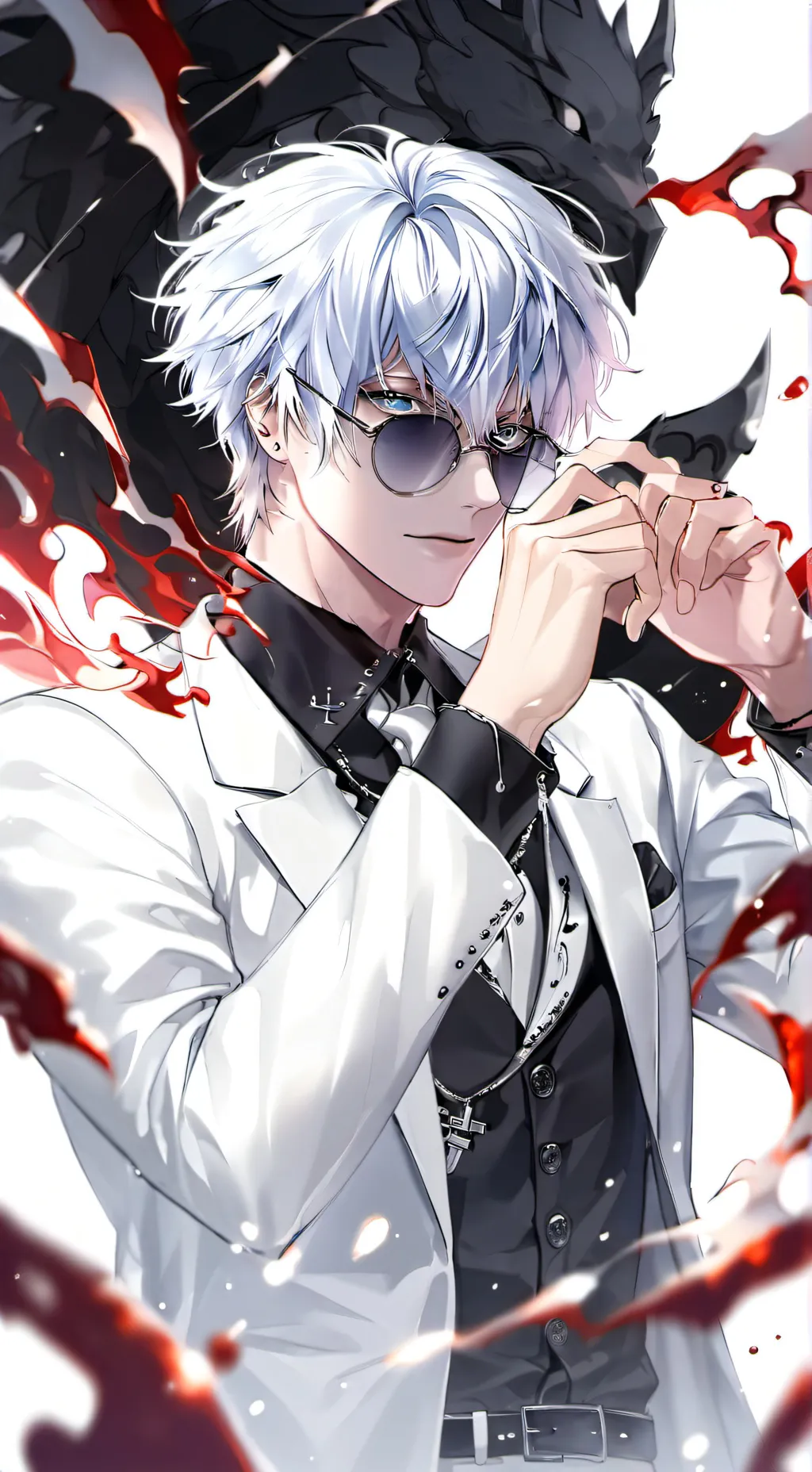 ai character: 🌞 Saturo Gojo 🌞 background